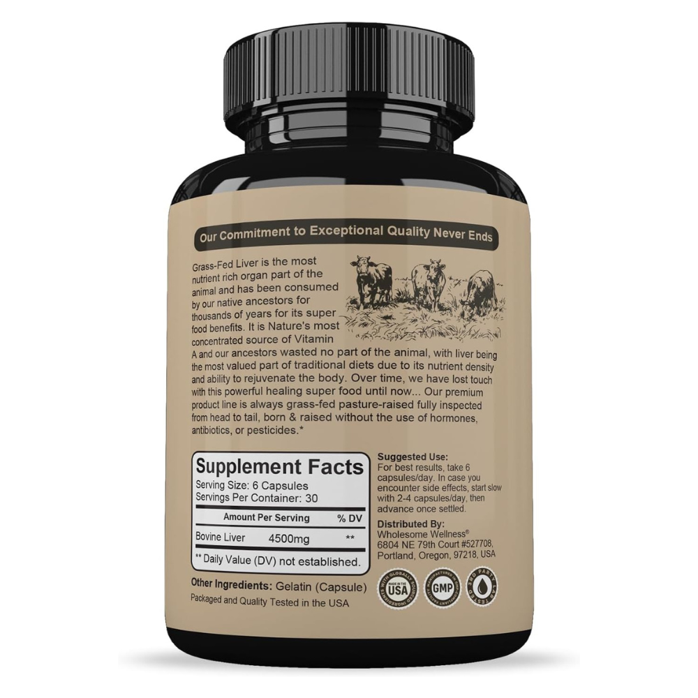 Grass-Fed Beef Liver Capsules