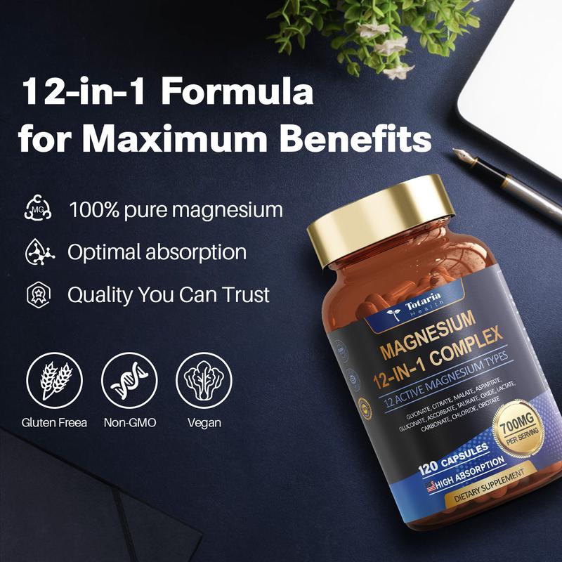 Totaria 12-in-1 Magnesium Complex 700mg