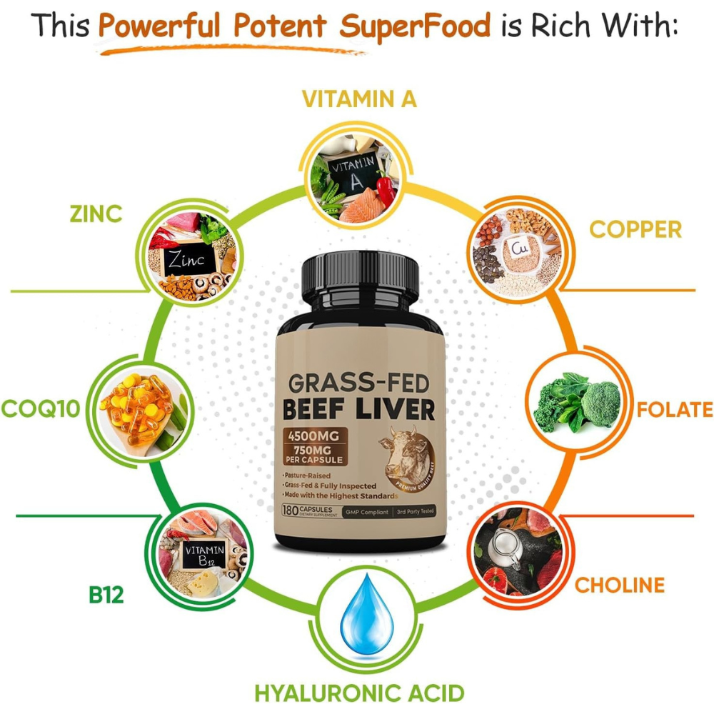 Grass-Fed Beef Liver Capsules