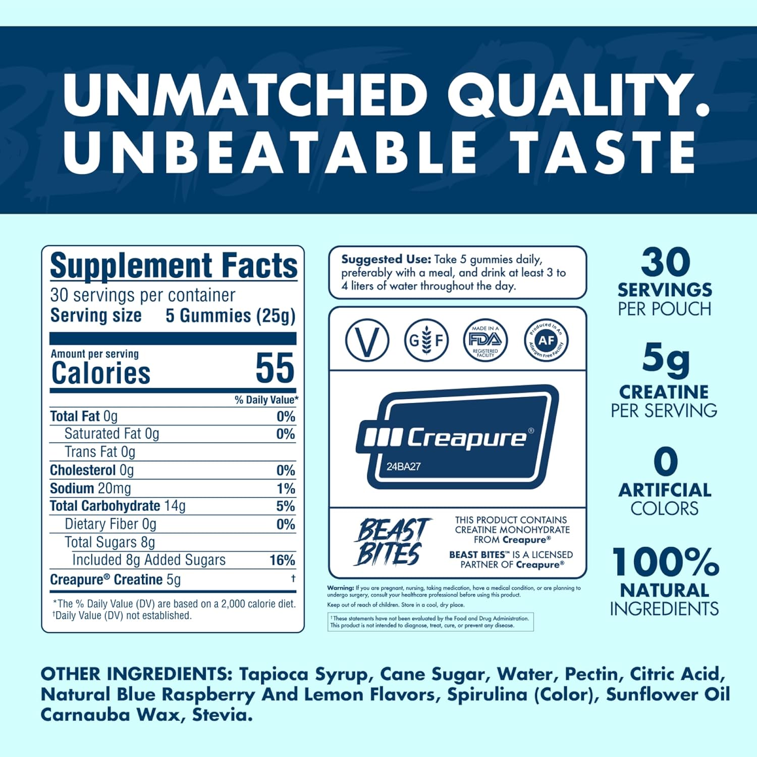 Beast Bites Creatine Gummies