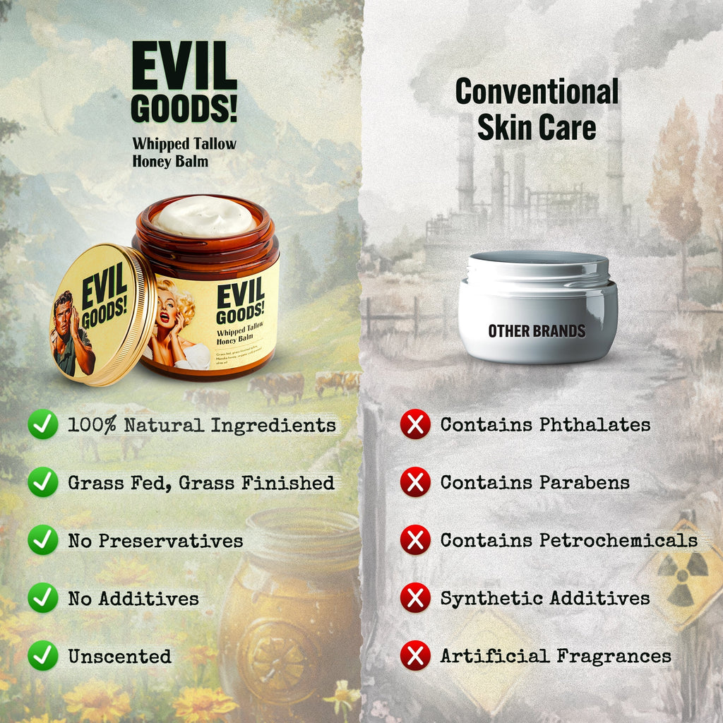 Whipped Beef Tallow with Honey Balm