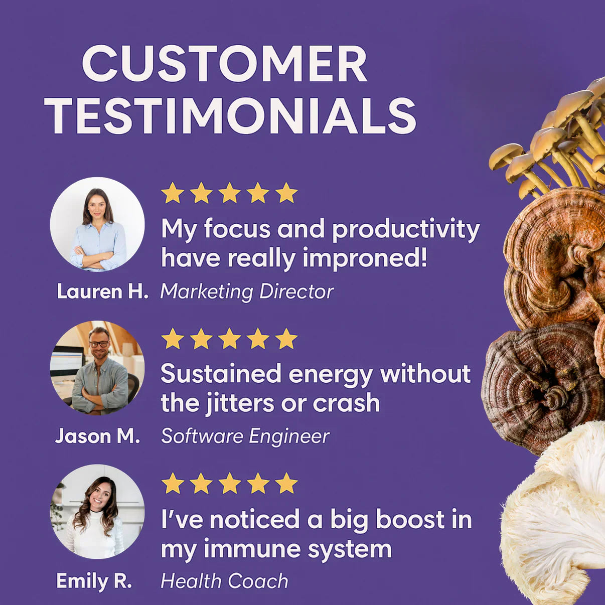 Mushroom Gummies with Ashwagandha